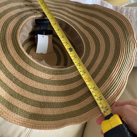 Steve Madden Floppy Straw paper Beach Hat one size - Picture 7 of 11
